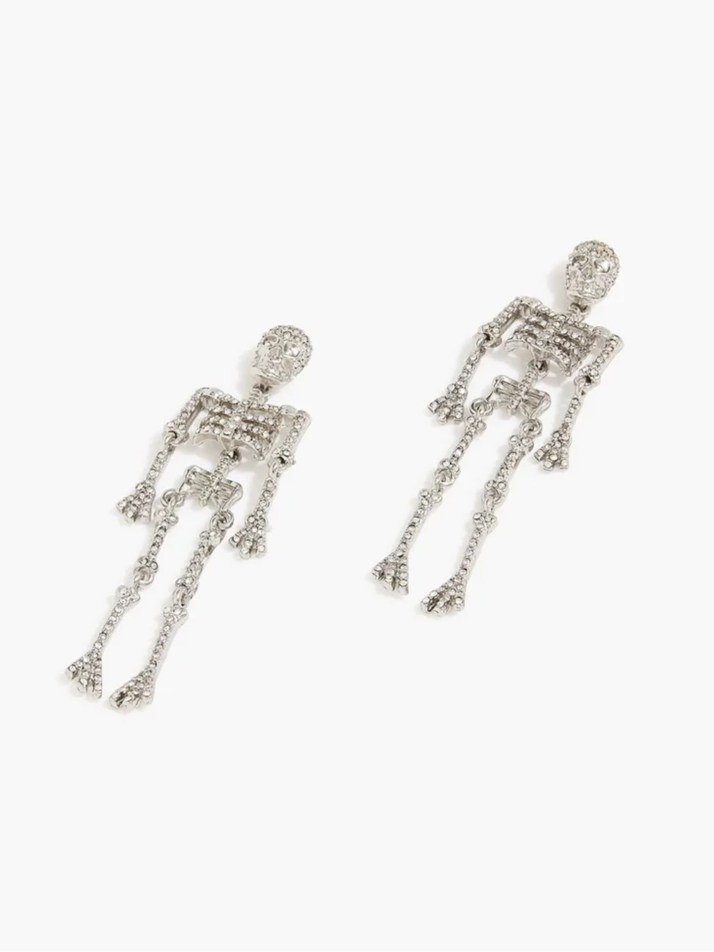 NWT J. Crew Factory Skeleton Statement Earrings